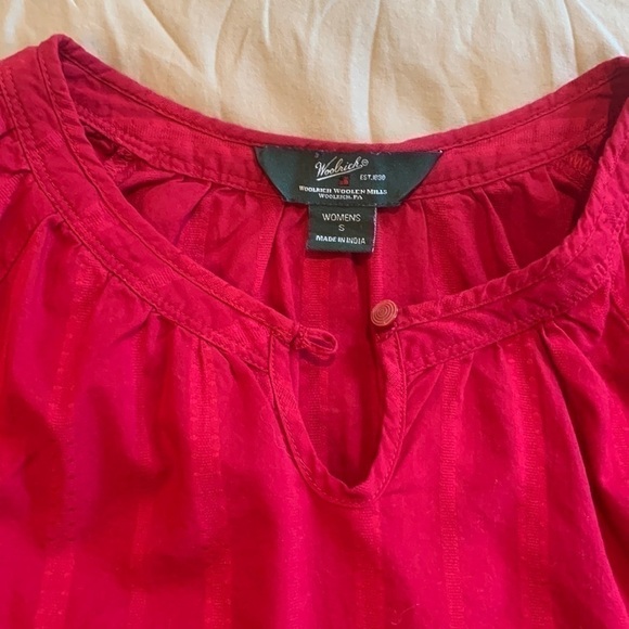 Woolrich Long Sleeve Keyhole Top Size Small - Picture 9 of 13